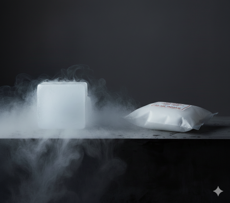 Dry Ice slices Packaging Machine - Dry ice block and slices